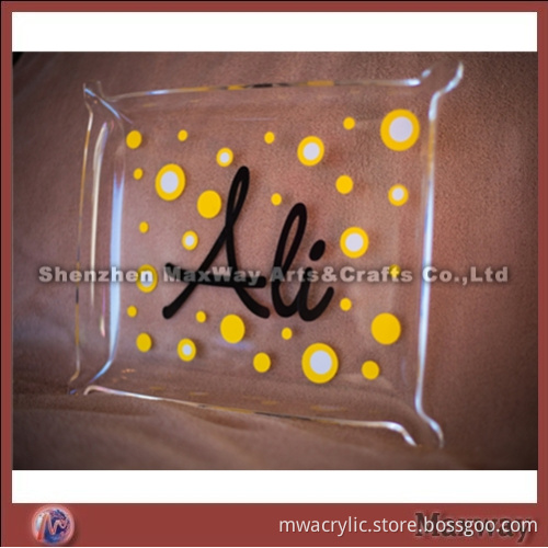 Clear High Grade Acrylic Tray with Name